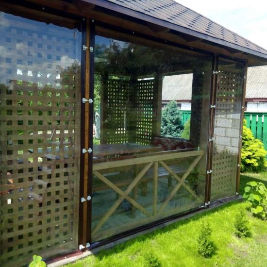 Мягкие окна для беседок и террас