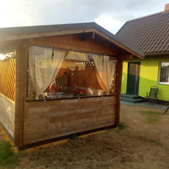 Мягкие окна на беседку