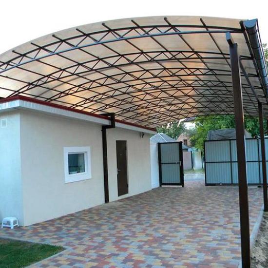 Навесы для автомобиля арочные